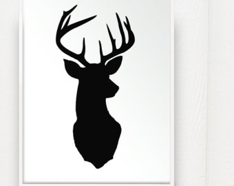 Reindeer Face Silhouette Images   Pictures   Becuo