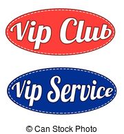 Vip Club  Vip Service   Set Label Stamp With Text Vip Club