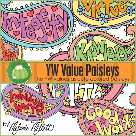 Yw Value Paisleys Clipart   Personal Progress Yw   Pinterest