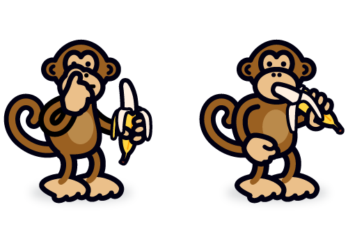 Cartoon Monkey Eating A Banana Free Cliparts That You Can Download    