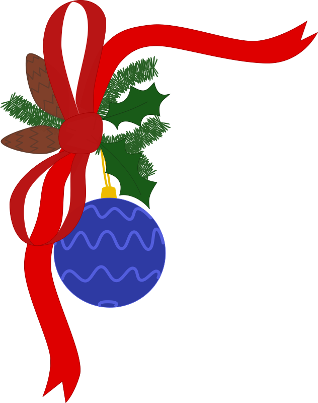 Christmas Decoration By Artokem   A Decorative Ribbon With A Christmas