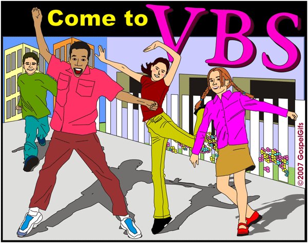 Clip Art Image  Come To Vbs    City  New Image For 2007    3