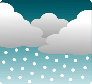 Clipart Illustration Of A Snowy Weather Icon Clipart Illustration By
