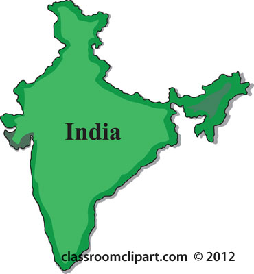 Clipart   India Map 1004   Classroom Clipart