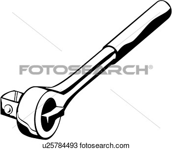 Clipart    Socket Tool Wrench   Fotosearch   Search Clip Art