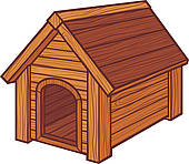 Clipart Wood House Dog House