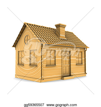 Clipart Wood House House Of Wood 3d Rendering