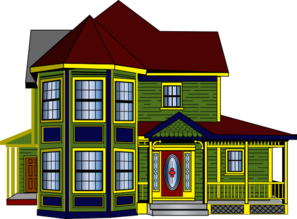 Colorful Cottage Clip Art At Clker Com   Vector Clip Art Online