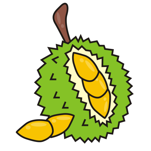 Durian Fruit Clipart Durian Clipart Black And White