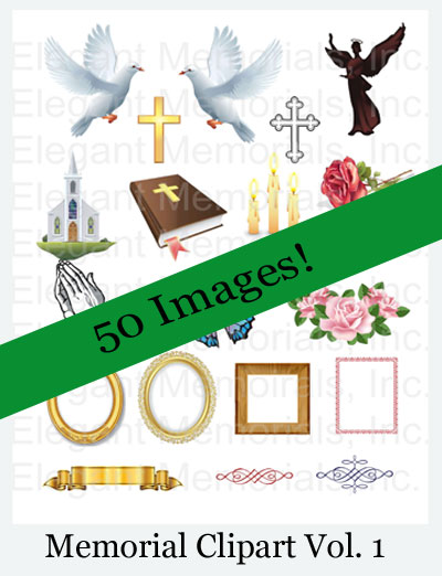Funeral Program Clipart   Memorial Booklet Graphics  Funeral Images