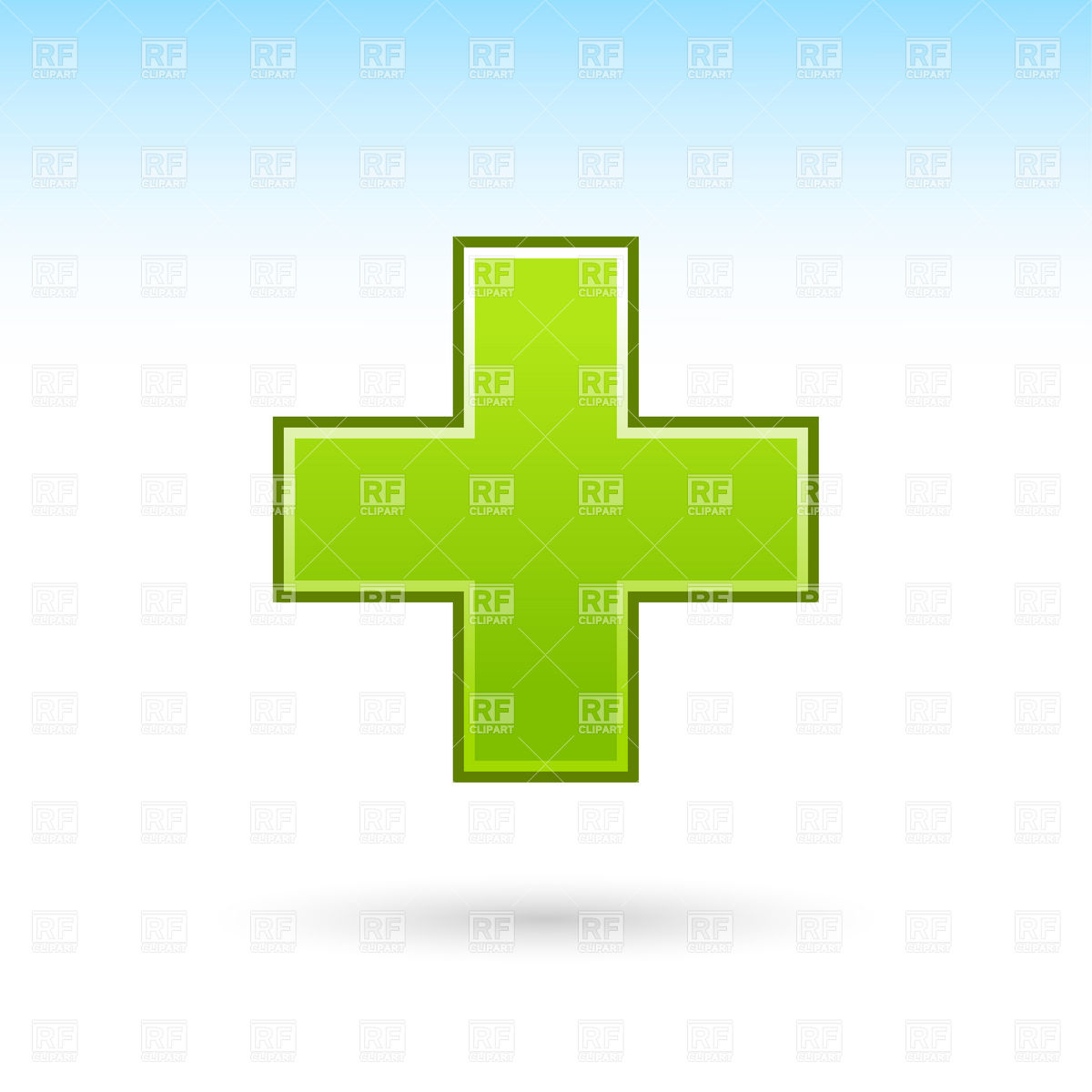 Green Cross Symbol Download Royalty Free Vector Clipart  Eps 