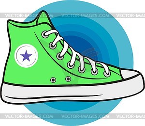 Gym Shoes   Vector Image