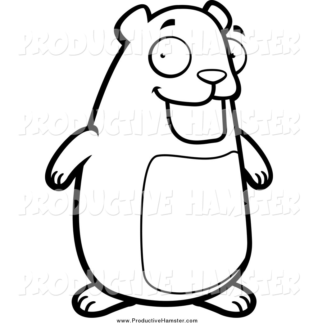 Hamster Clipart Black And White A Pictures