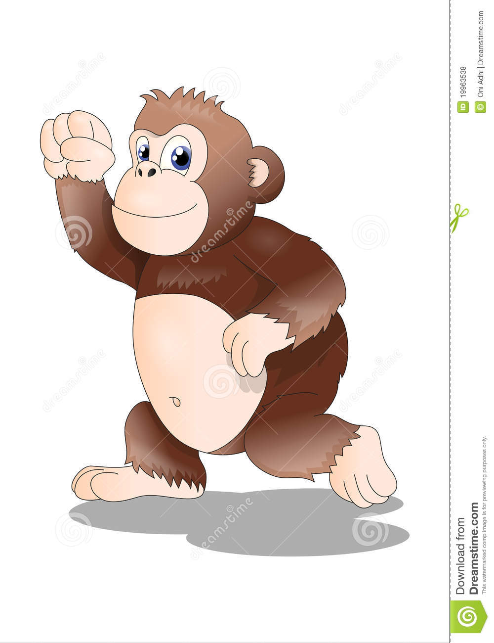 Monkey Clipart 83275349 Davetoon Bad Monkey Eating A Banana Monkey