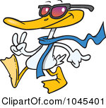 Royalty Free  Rf  Cool Duck Clipart   Illustrations  1