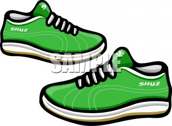 Tennis Shoes   Royalty Free Clipart Image