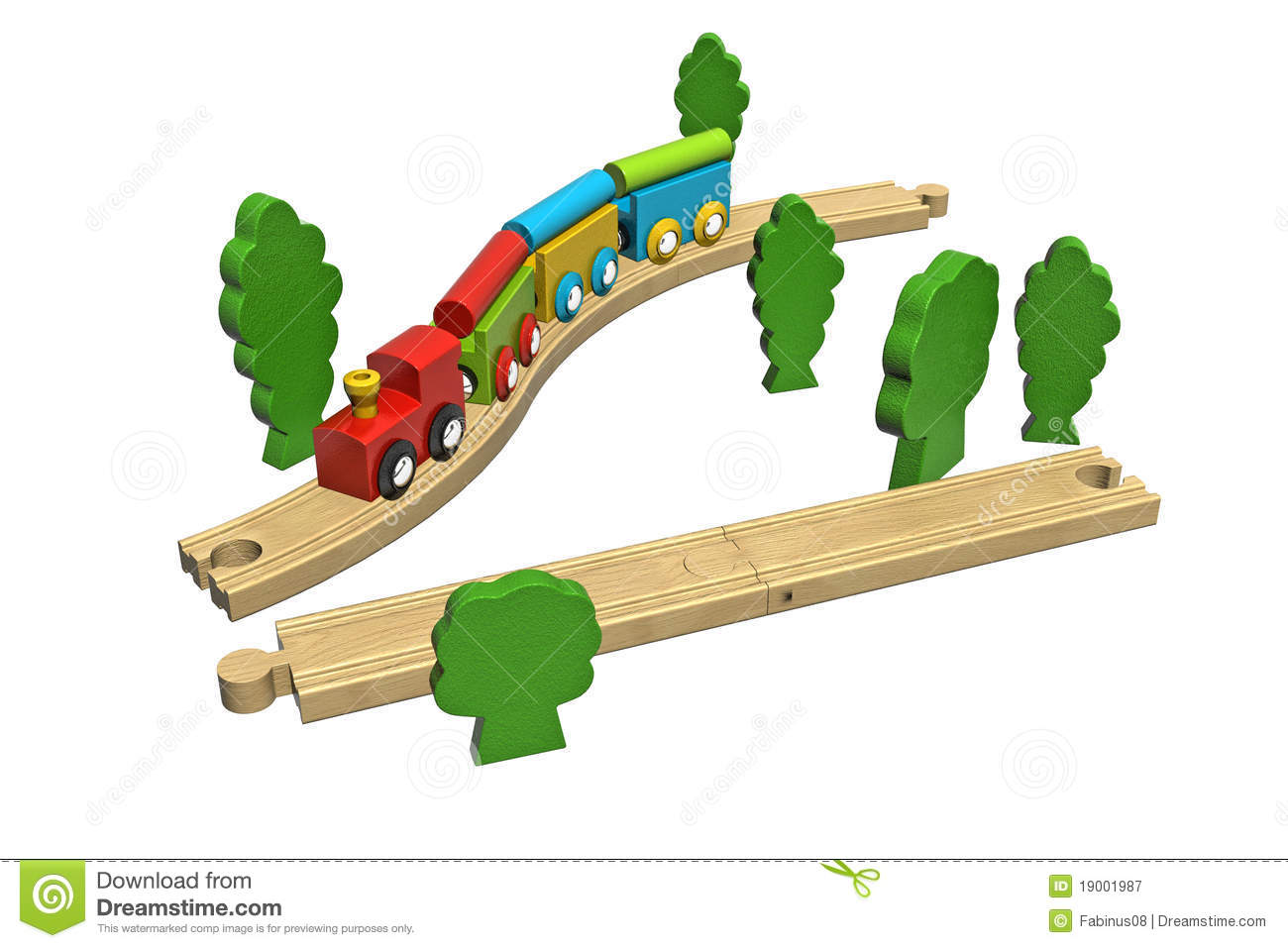 Wooden Train Track Clipart Wooden Toy Train Set