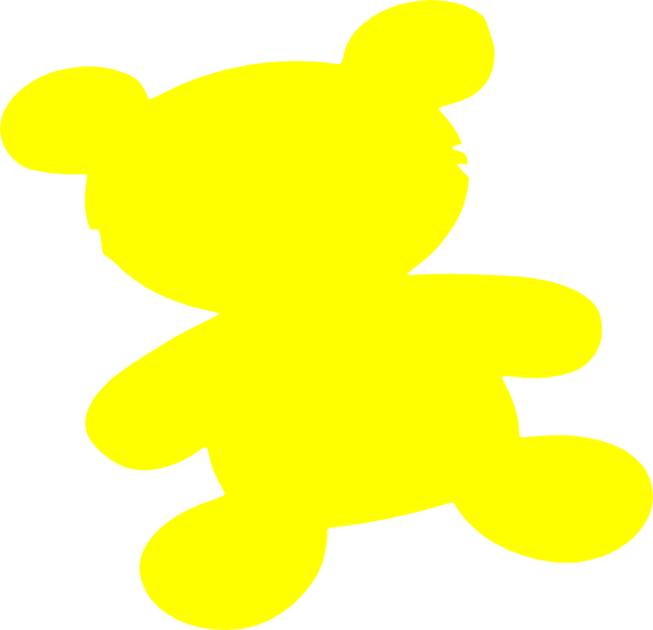 Yellow Teddy Bear Clip Art Vector