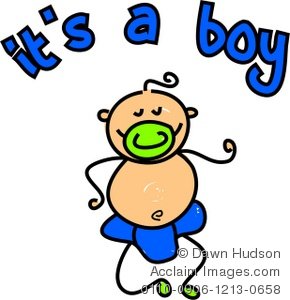 Clipart Illustration Of A Cute Baby Boy