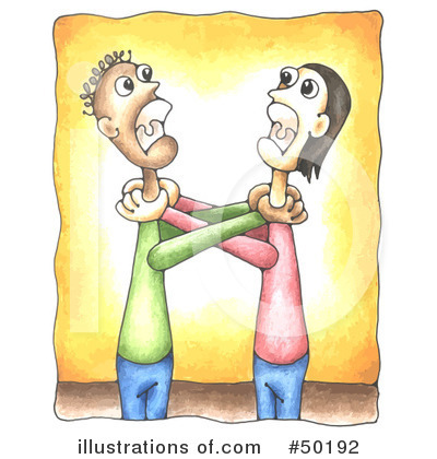 Conflict Clipart  50192   Illustration By C Charley Franzwa