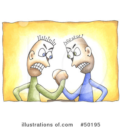 Conflict Clipart  50195 By C Charley Franzwa   Royalty Free  Rf  Stock