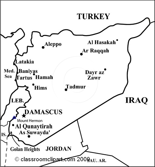Download Syria Map 5bw