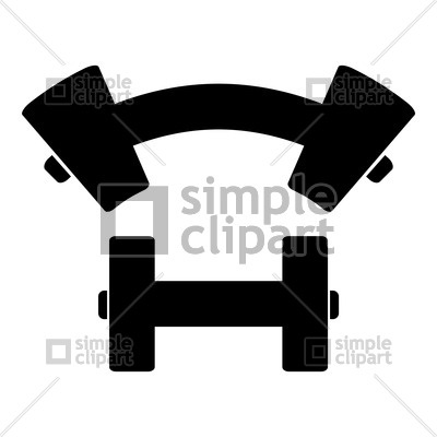 Dumbbell Pictogram Download Royalty Free Vector Clipart  Eps