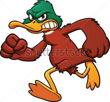 File Browse   Animals   Wildlife   Angry Cartoon Duck Mascot Running    