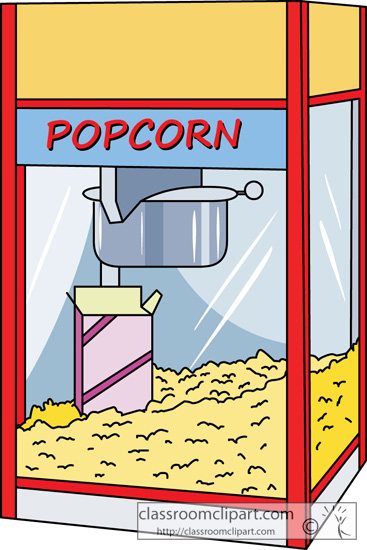 Food   Pop Corn Machine   Classroom Clipart