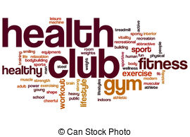 Health Club Word Cloud Clip Art