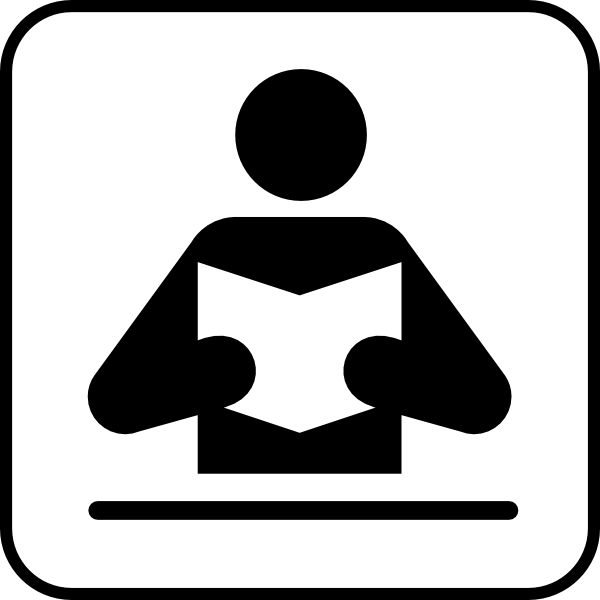 Person Reading Book 1 Clip Art At Clker Com   Vector Clip Art Online