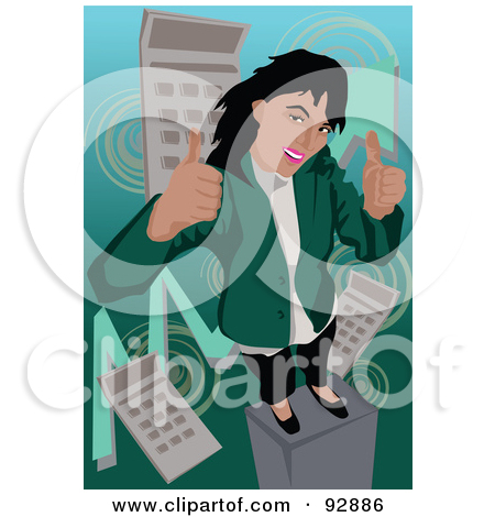 Royalty Free  Rf  Clipart Illustration Of A Sexy Business Woman In A