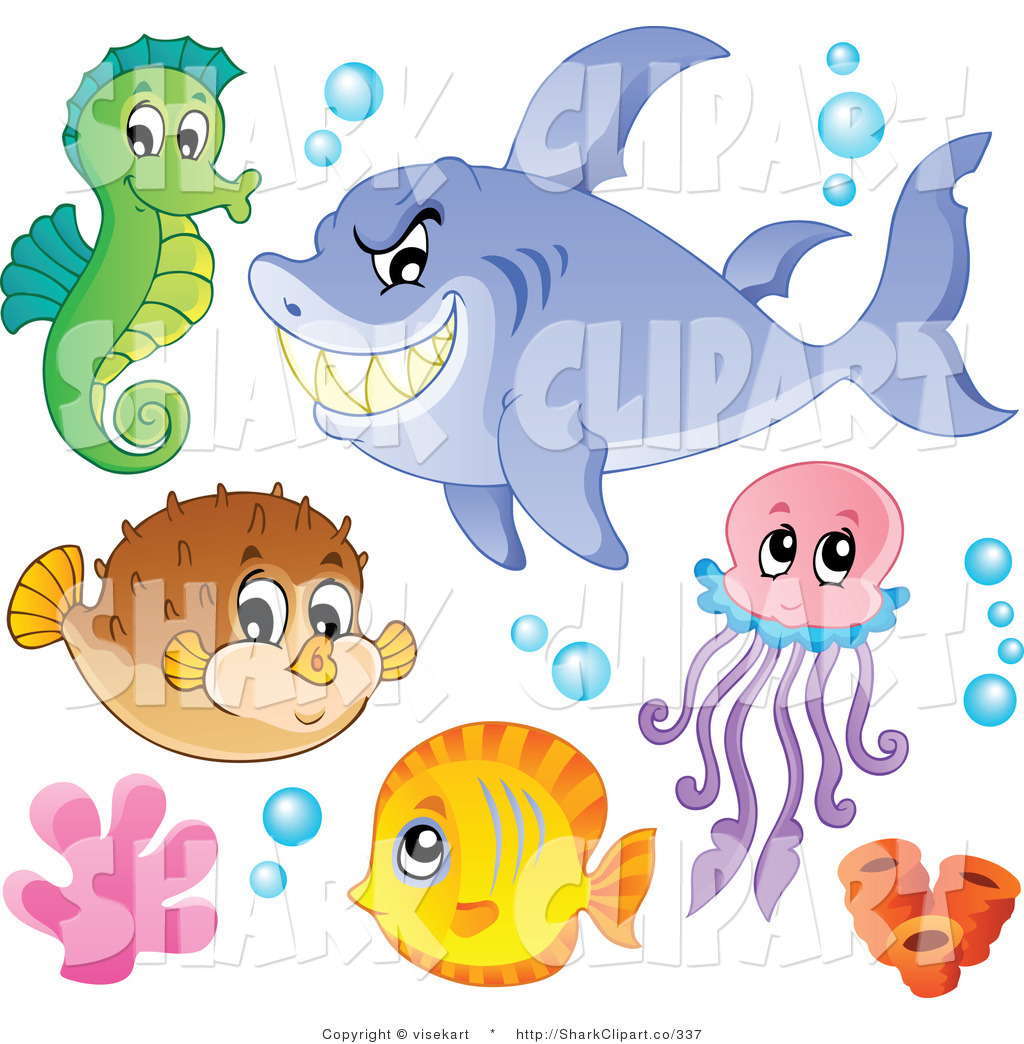 Royalty Free Sea Life Stock Shark Clipart Illustrations   Page 2