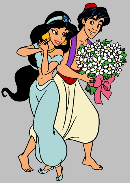 Which Is Your Favourite Jasmine And Aladdin Pose   Clip Art Pictures