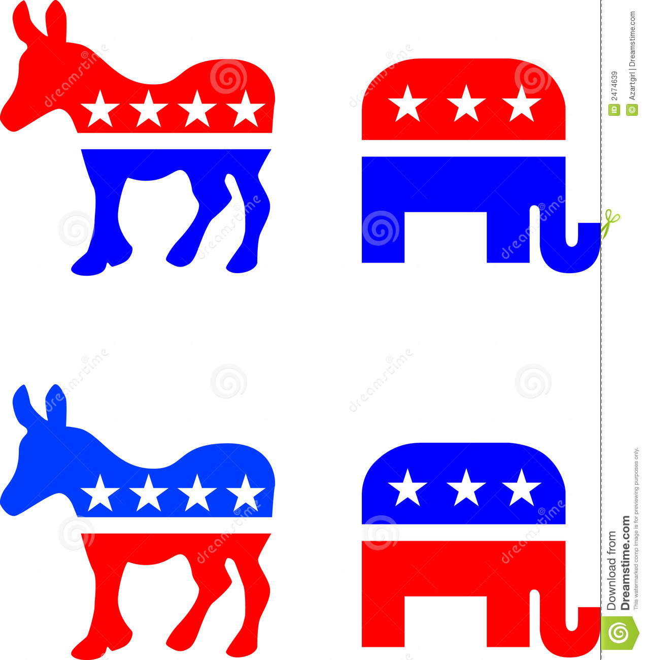 American Political Symbols Editorial Stock Image   Image  2474639