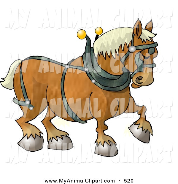 Belgian Draft Horse Clip Art