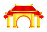 Chinese Pavilion Arch Vector Stock Vector   Clipart Me