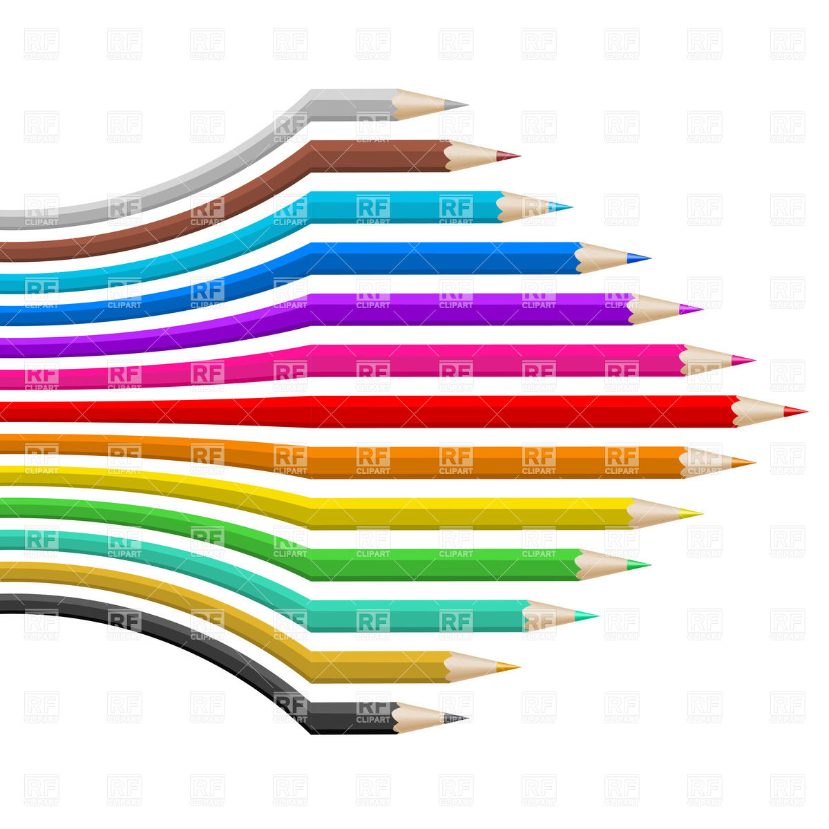 Crayola Crayon Border Clip Art Crayons In Abstract Shape