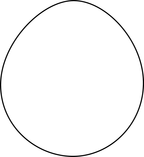 Egg Clipart Black And White Black White Easter Egg Png
