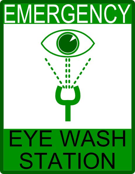 Emergency Eye Wash Station Clip Art   Vector Clip Art Online Royalty