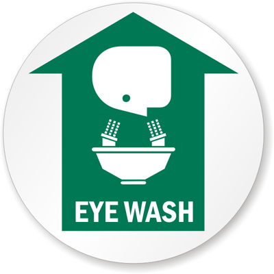 Eye Wash Station Signs   Emergency Eyewash Station Signage