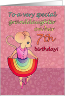 Happy 7th Birthday To Age Specific Birthday Cards For Granddau