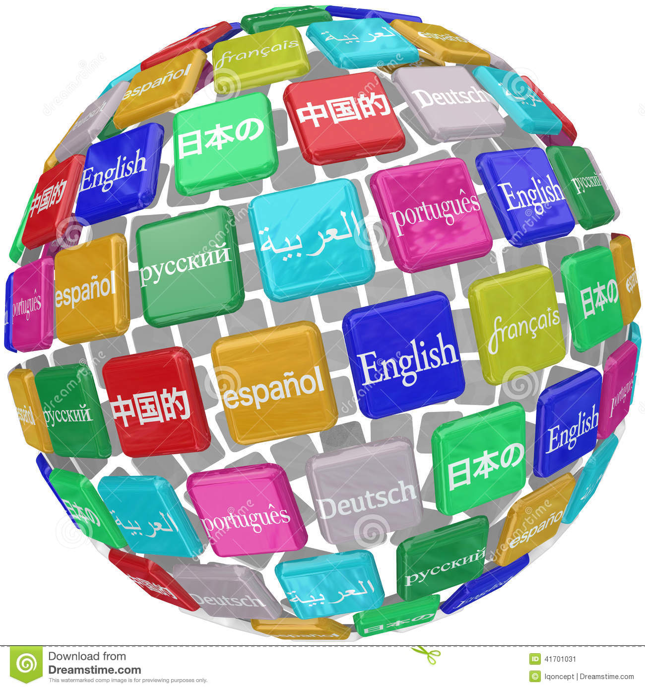 Language Tiles Globe Words Learning Foreign International Transl Stock