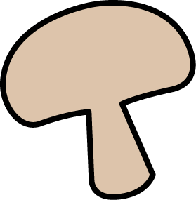 Mushroom Slice Clip Art Image   Mushroom Slice For Pizza Sandwhich Or    