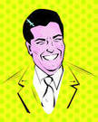 Nice Young Man Vintage Clipart Illustration Dotted Nice Young Man