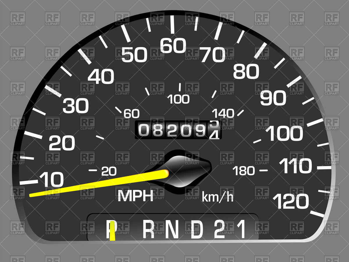     Odometer  And Mileage 56108 Download Royalty Free Vector Clipart