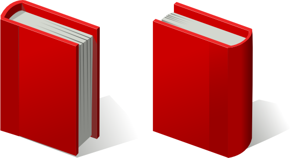 Pair Of Red Books Clip Art At Clker Com   Vector Clip Art Online    
