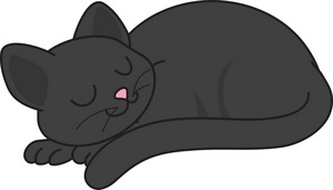 Sleeping Cat Clipart Image   Sleeping Kitty Cat Taking A Nap
