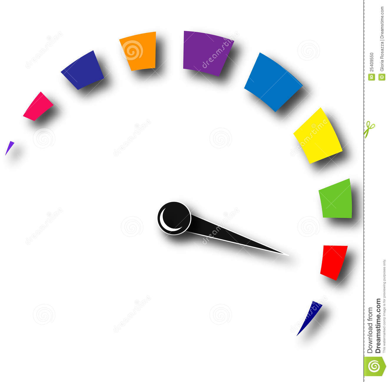 Speed Odometer Colorful Logo Stock Photo   Image  25409550
