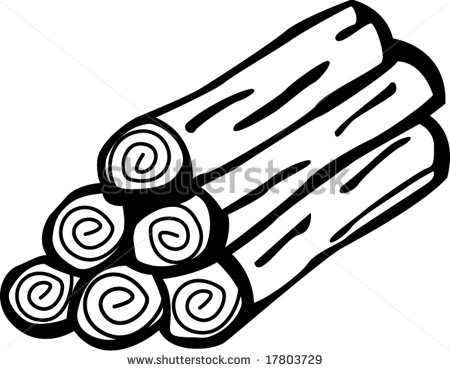 Stacked Firewood Stock Vector Illustration 17803729   Shutterstock